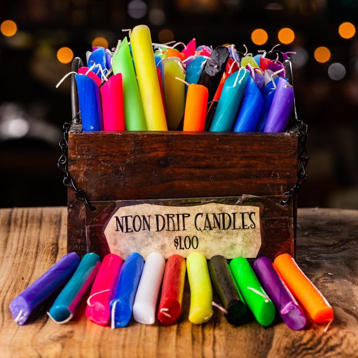 Neon Drip Candles The Rustic Candle Company in Tucson AZ