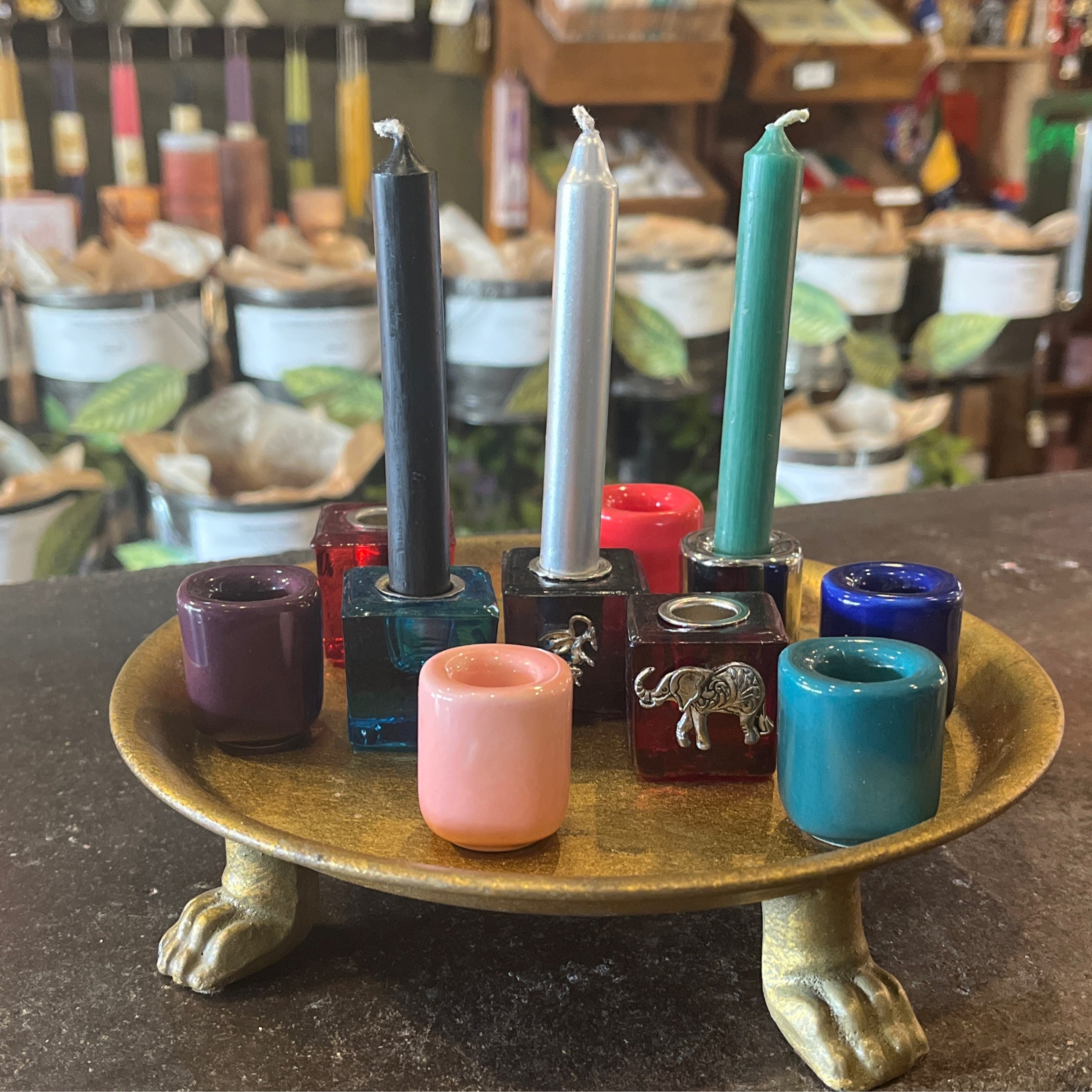 Porcelain candlestick holders on sale