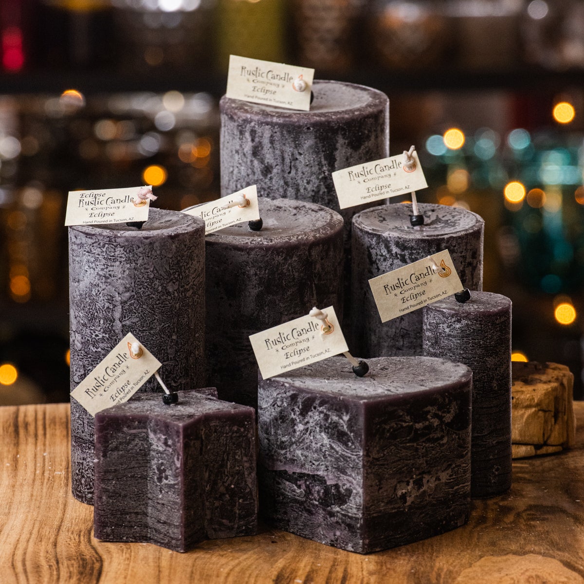 Rustic candle outlet